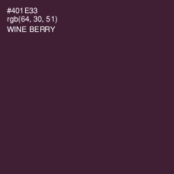 #401E33 - Wine Berry Color Image